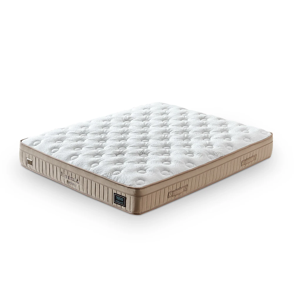 Matelas hybride mémoire de forme ressort ensaché 160x200cm épaisseur 28cm