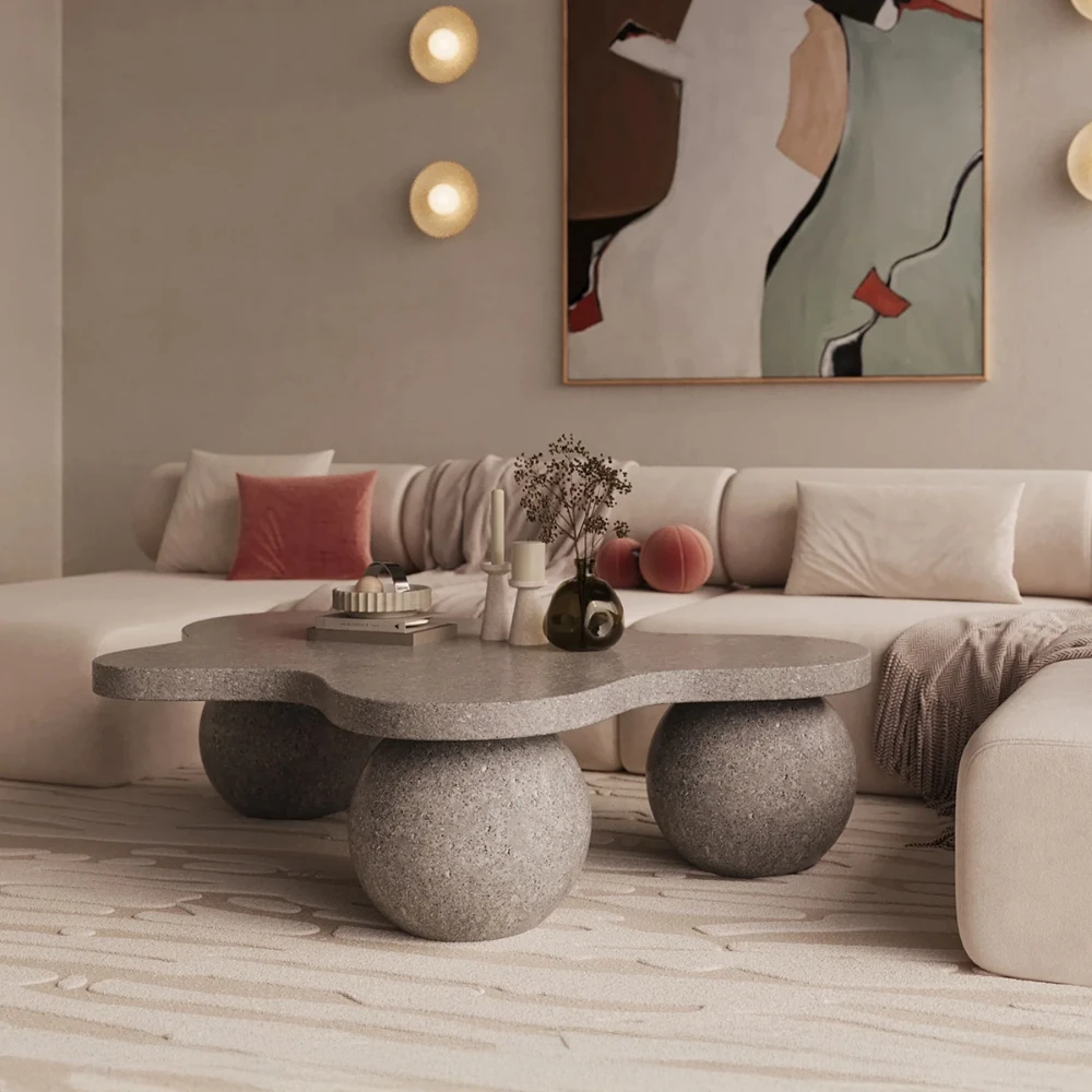 Table basse béton - Blanc