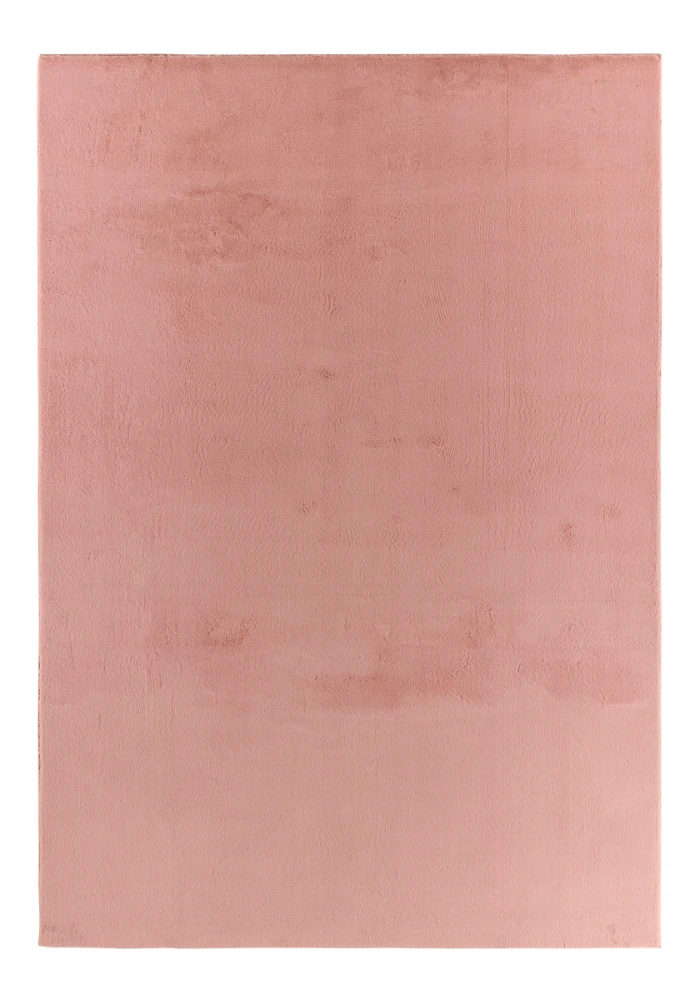 Tapis uni doux à poils courts - Rose - 160x230 cm