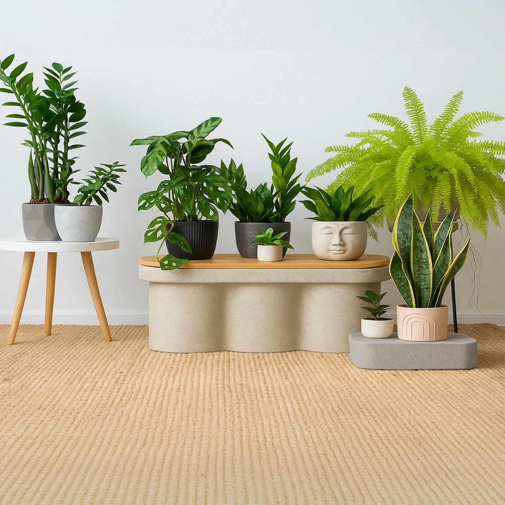 Banc en béton ultra-léger design moderne - 145x55 cm