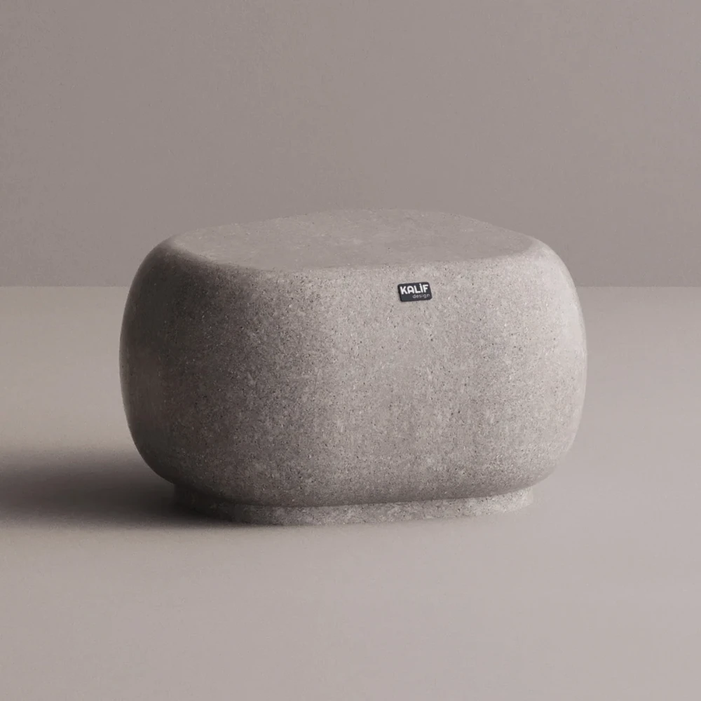 Table basse béton - gris- 68x64 cm