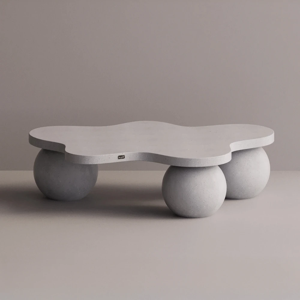Table basse béton - Blanc