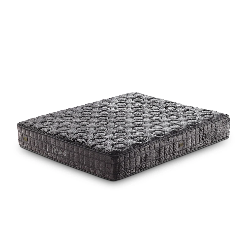 Matelas hybride mémoire de forme ressort ensaché 160x200cm épaisseur 34cm avec surmatelas