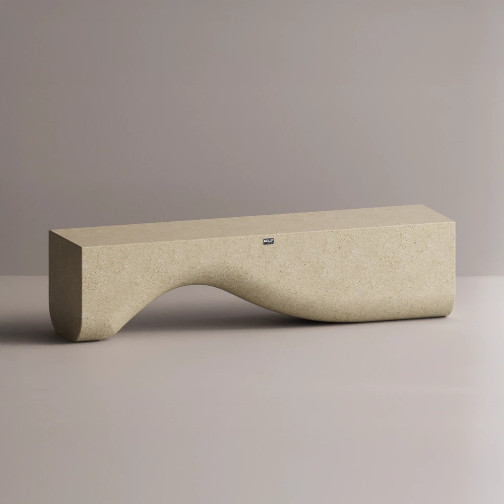 Buffet en béton crème - 185x145 cm